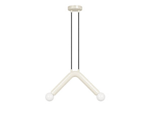 Lampe suspendue en métal "Balance" - 33 x 15 cm - Blanc