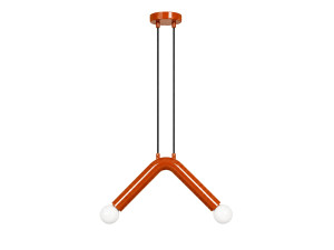 Lampe suspendue en métal "Balance" - 33 x 15 cm - Orange