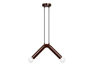Lampe suspendue en métal "Balance" - 33 x 15 cm - Marron