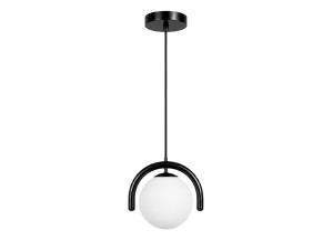 Lampe suspendue en métal "GEDIK-20441" - 20 x 20 cm - Noir