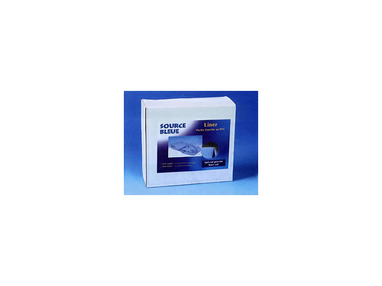 Liner uni bleu overlap - 30/100e - 3.60 x 1.22/1.32 m