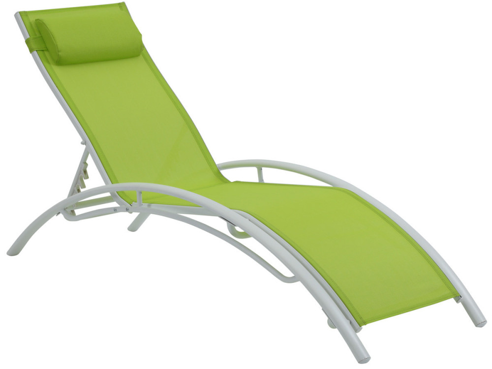 Bain de soleil en aluminium "Beauty" - Phoenix - Vert - Lot de 2