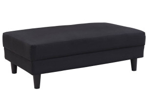 Pouf tissu "Vigo" - Noir