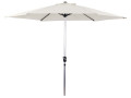 Parasol jardin droit Alu "Sol" - Rond - Ø 3m - Ecru