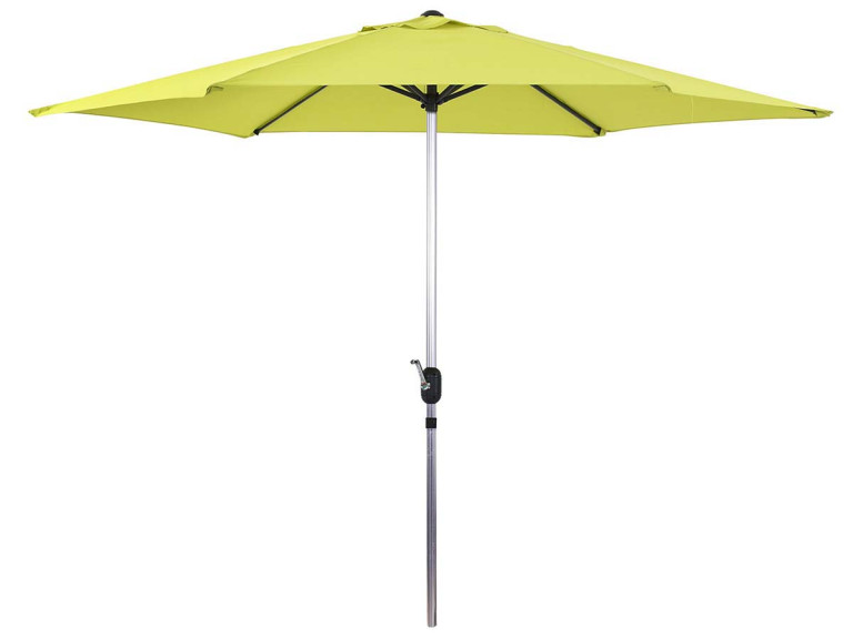 Parasol jardin droit Alu "Sol" - Rond - Ø 3m - Vert