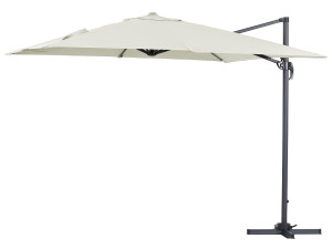 Parasol déporté "Sun 3" - 3 x 3 m - Ecru