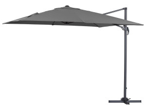Parasol jardin déporté "Sun 3" - 3 x 3 m - Gris