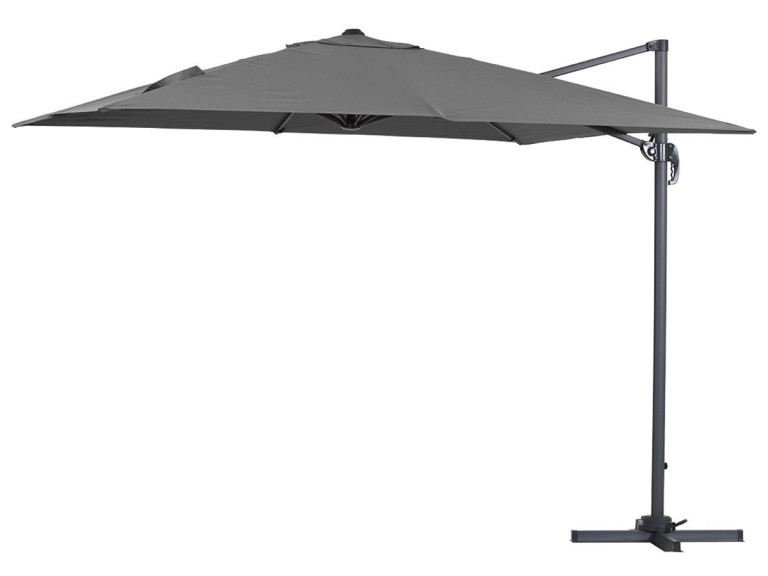 Parasol jardin déporté "Sun 3" - 3 x 3 m - Gris