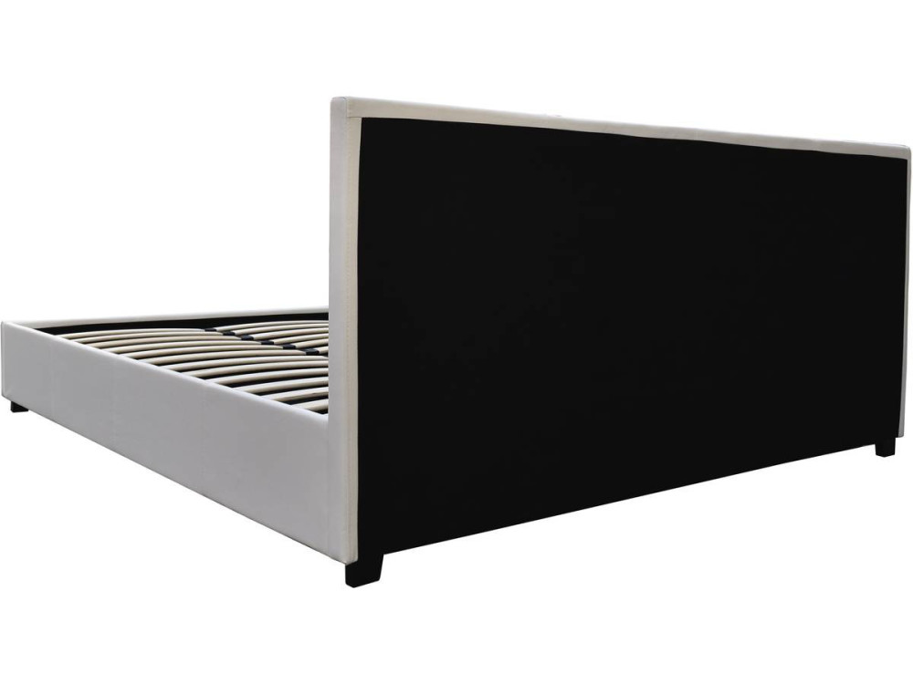 Lit double avec coffre "Carla" - 180 x 200 - Blanc