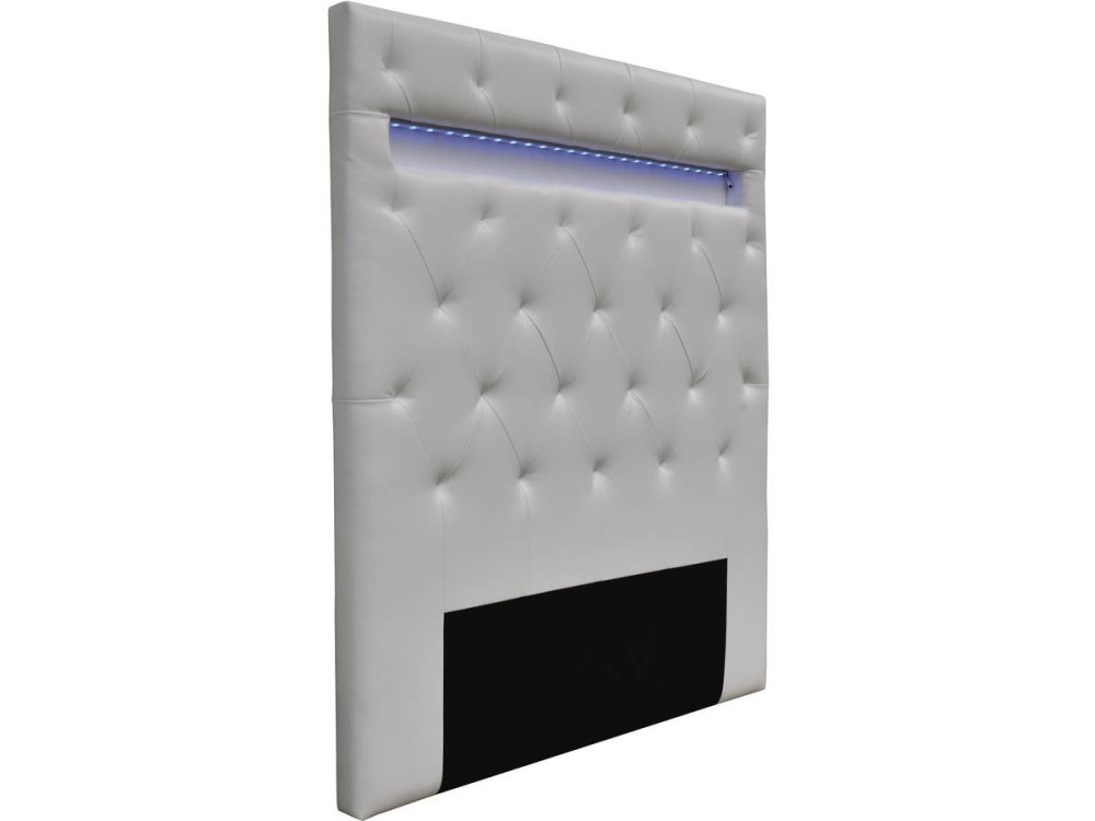 Tête de lit "Déco" LED - 99 cm - Blanc