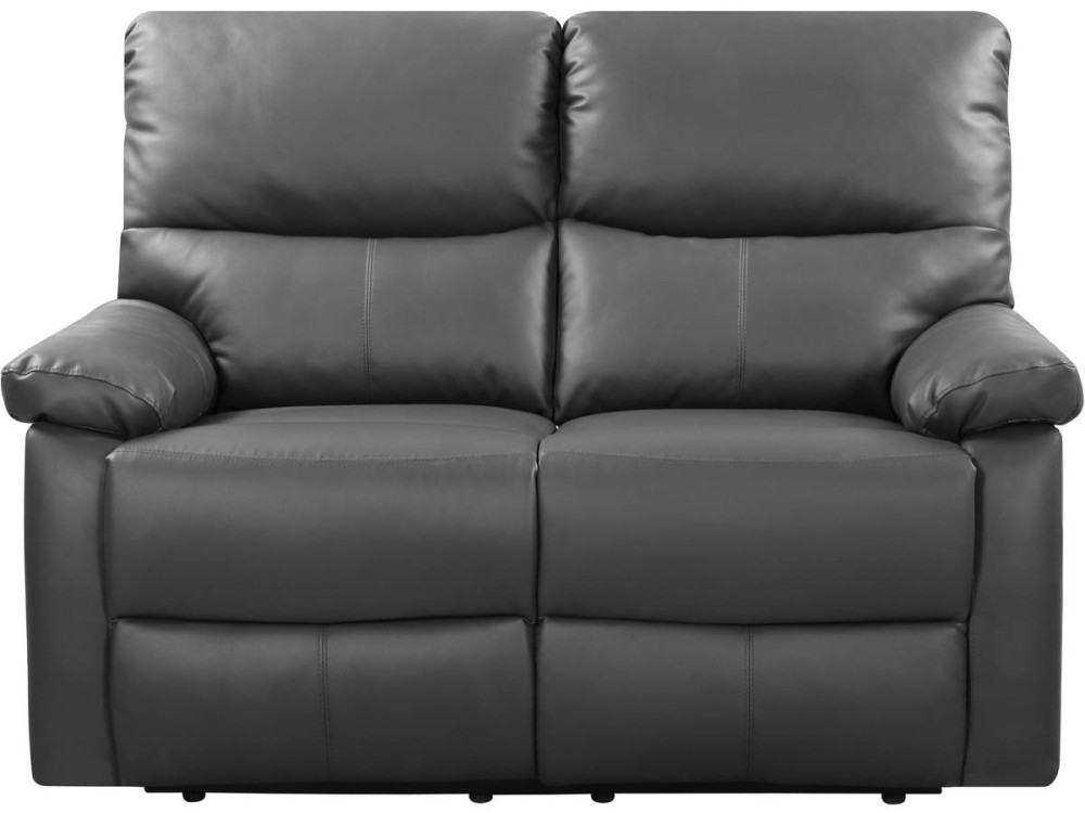 Canapé relax "Lincoln" - 147 x 89 x 103 cm - 2 places - Gris