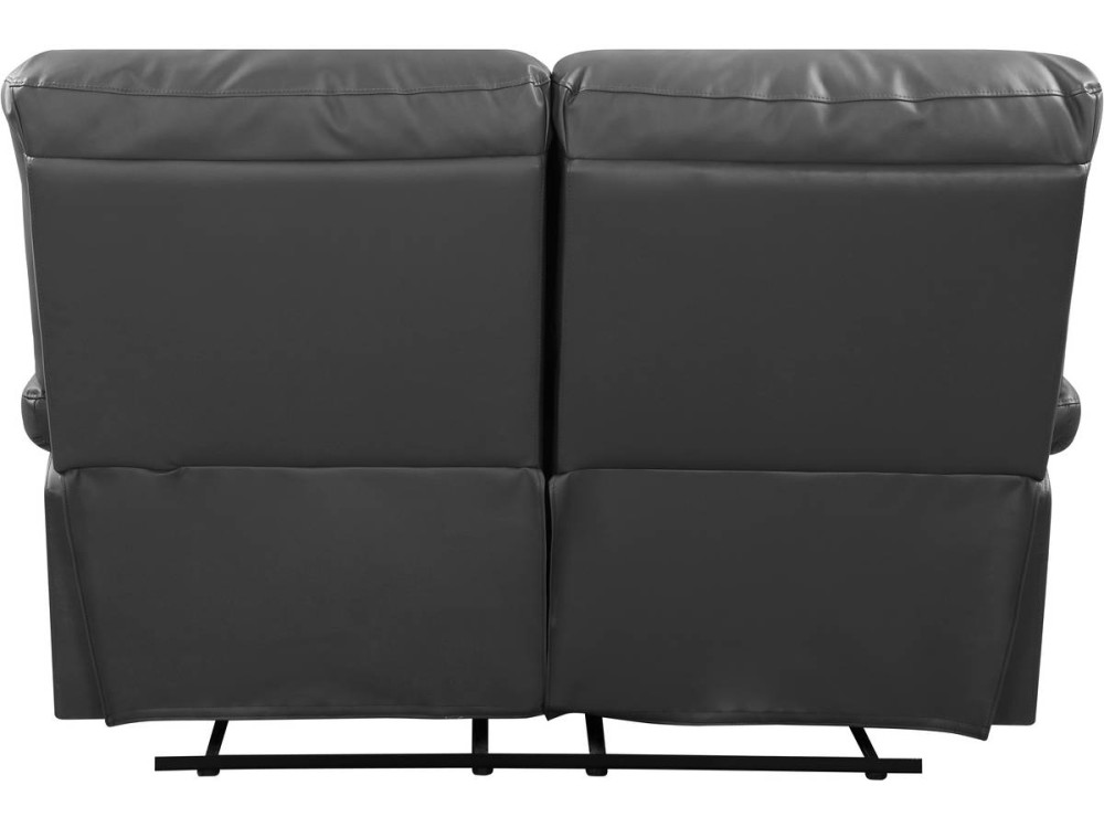 Canapé relax "Lincoln" - 147 x 89 x 103 cm - 2 places - Gris
