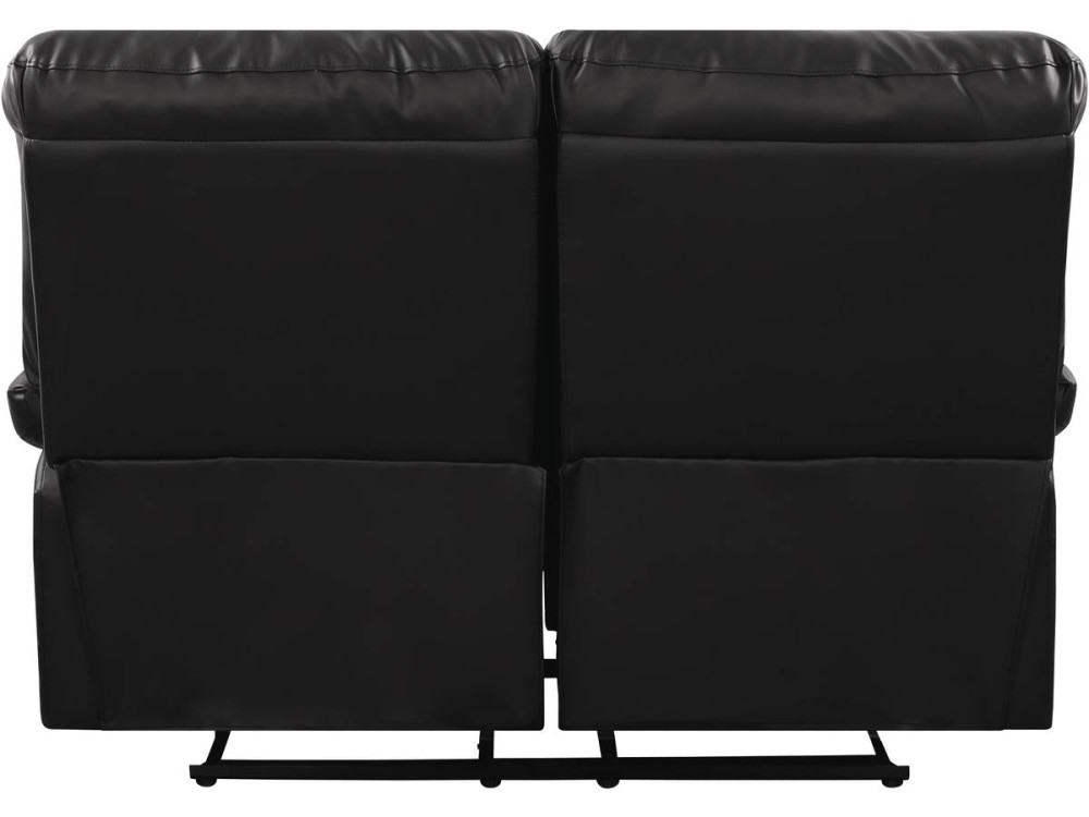 Canapé relax "Lincoln" - 147 x 89 x 103 cm - 2 places - Noir