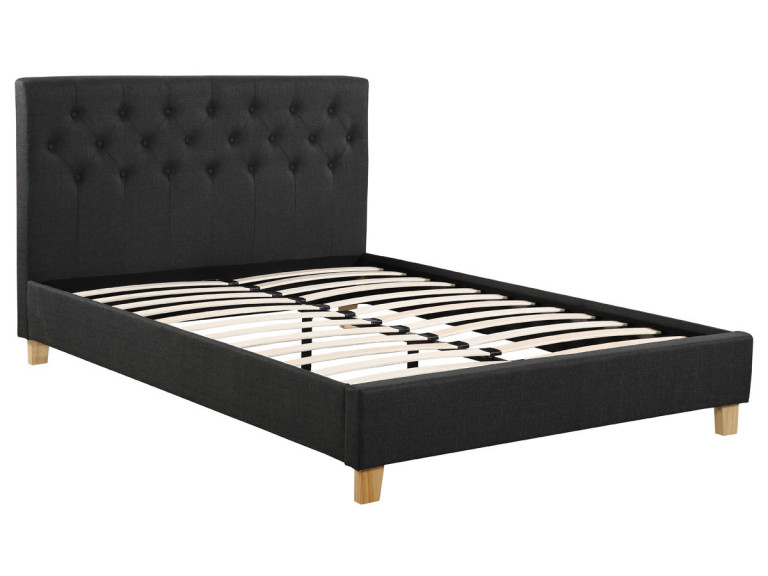 Lit "Emmy" - 160 x 200 cm - Gris foncé