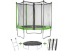 Trampoline "Yoopi" - Ø 1.8 m - Avec filet + Echelle + Couverture + Kit d'ancrage