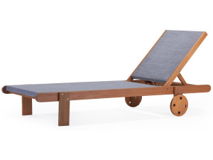 Bain de Soleil en bois exotique "Saïgon" - Maple - Gris