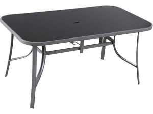 Table de jardin "Cordoba" - 6 places - Argenté