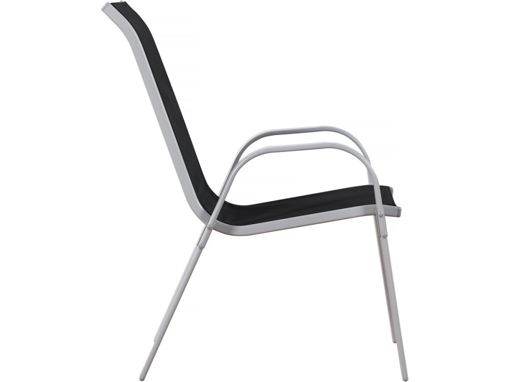 Fauteuil jardin Textilène "Cordoba" - Phoenix - Noir - Lot de 2