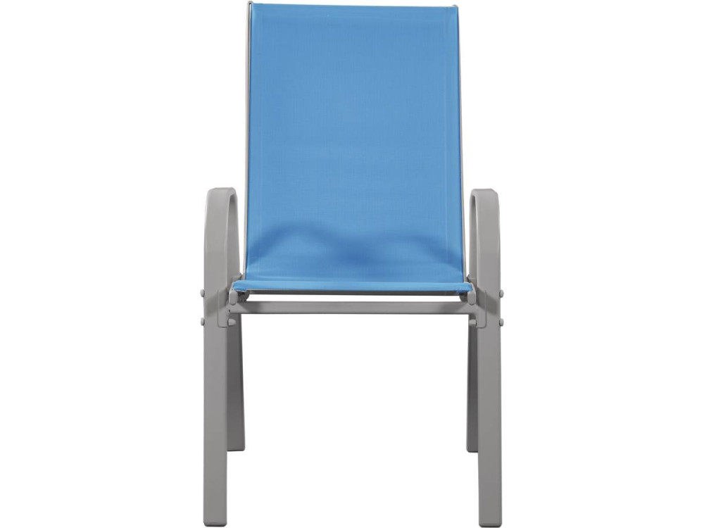 Fauteuil jardin Textilène "Cordoba" - Phoenix - Bleu - Lot de 4