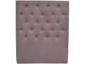 Tête de lit capitonnée "Déco" - 99 cm - Taupe - En tissu