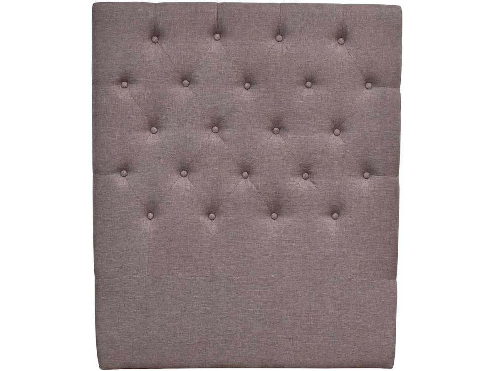 Tête de lit capitonnée "Déco" - 99 cm - Taupe - En tissu