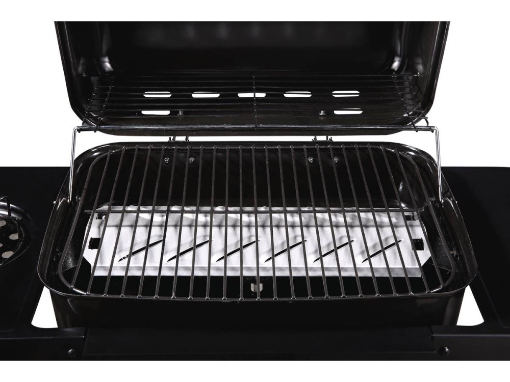 Barbecue gaz "Party 3" - 3 brûleurs dont 1 latéral - 9.38 kW - Noir