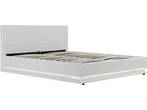 Lit LED avec coffre "Anastasia" - 160 x 200 cm - Blanc