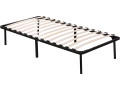 Cadre à lattes + pieds pour matelas de 90 x 190 cm - 13 lattes