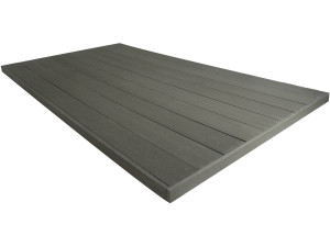 Pack 5m² - Lames de terrasse composite pleines - Gris foncé