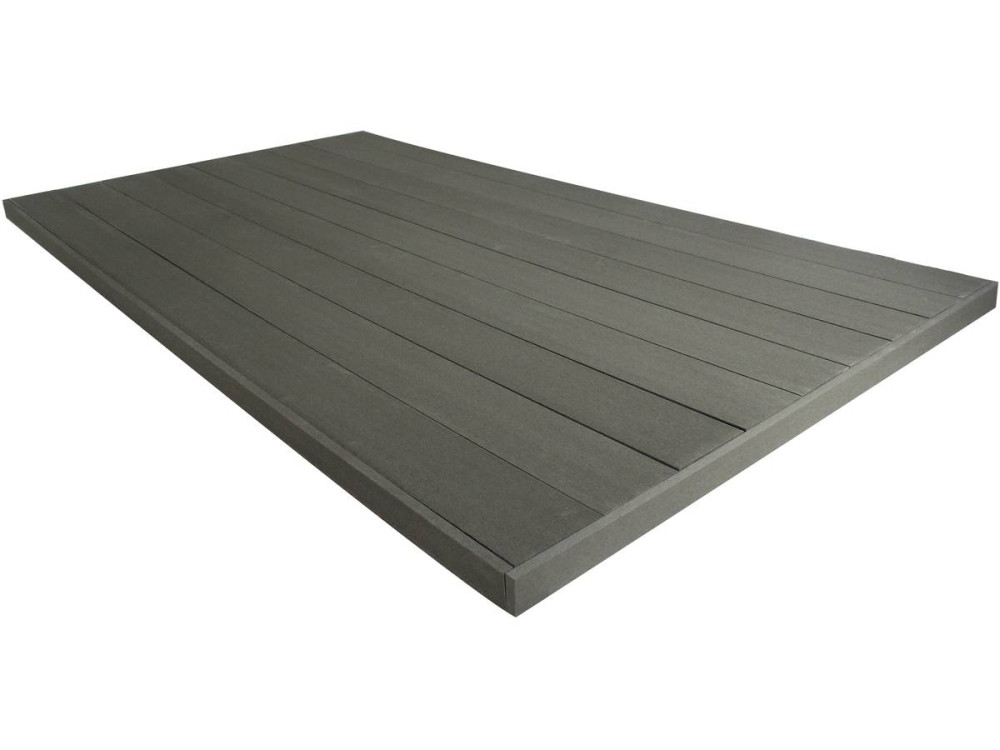 Pack 5m² - Lames de terrasse composite pleines - Gris foncé