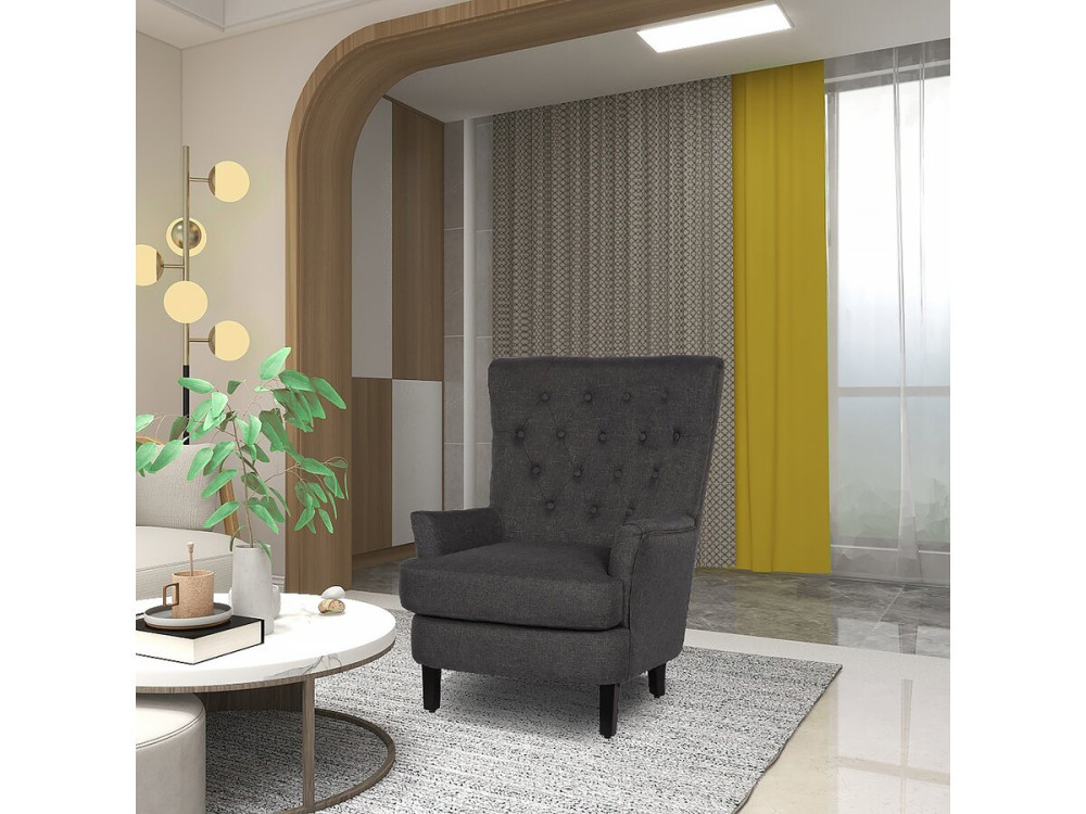 Fauteuil "Arhus" - 1 place - Gris foncé