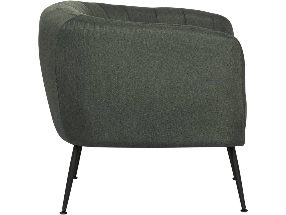 Fauteuil en tissu "Diana" - 1 place - Gris foncé