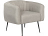 Fauteuil en tissu "Diana" - 1 place - Gris clair