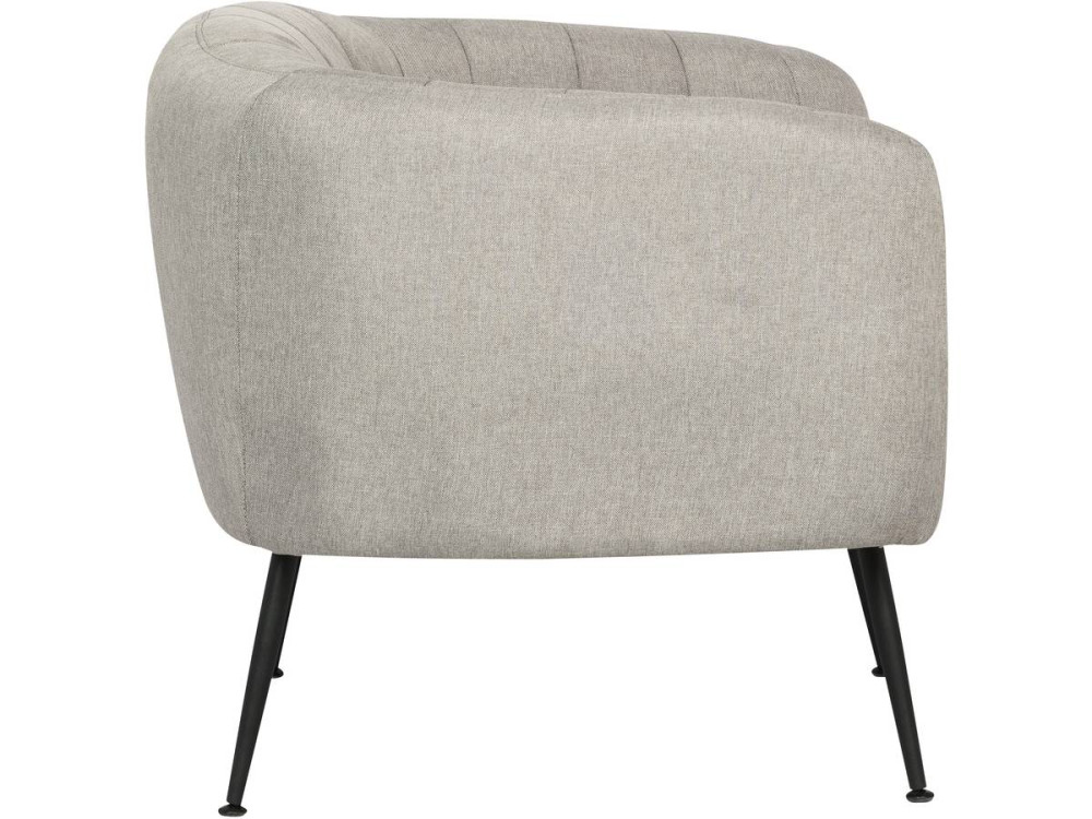 Fauteuil en tissu "Diana" - 1 place - Gris clair