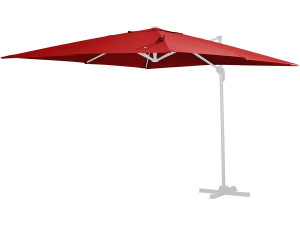 Toile parasol déporté "Sun 3" - 3 x 3 m - Rouge