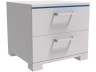 Chevet LED "Karina" - 41 x 38 x 39 cm - Blanc