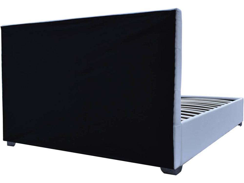 Lit double avec coffre "Tino" - 140 × 190 cm - Blanc