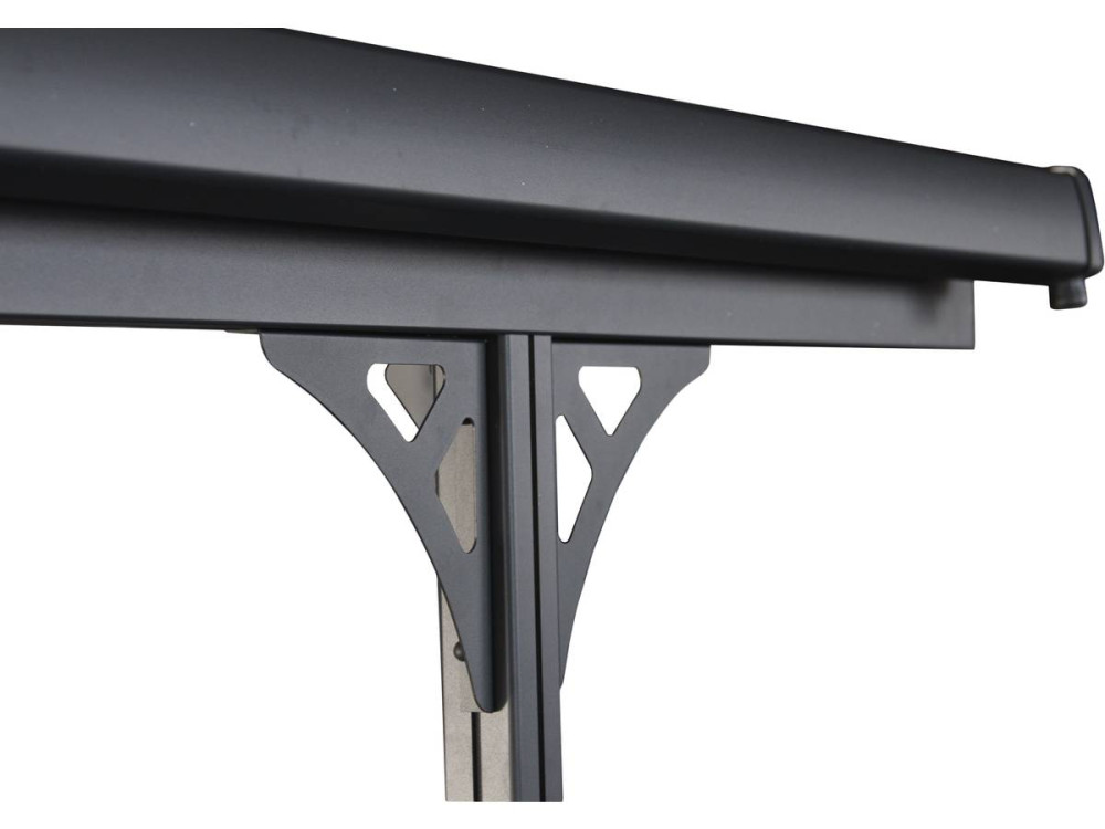 Carport voiture "Denver" - 5.02 x 3.13 x 2.05 m - Transparent / Noir