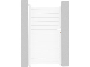 Portillon aluminium "Eric" - 101.2 x 180.9 cm - Blanc