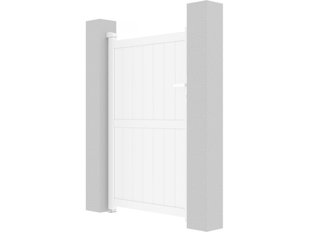 Portillon aluminium "Lola" - 101.2 x 155.9 cm - Blanc