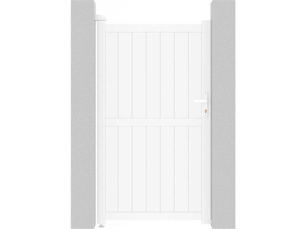 Portillon aluminium "Lola" - 101.2 x 180.9 cm - Blanc