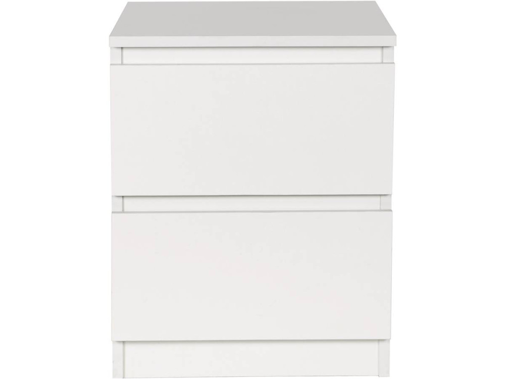 Chevet "Tammy" 2 tiroirs - Blanc