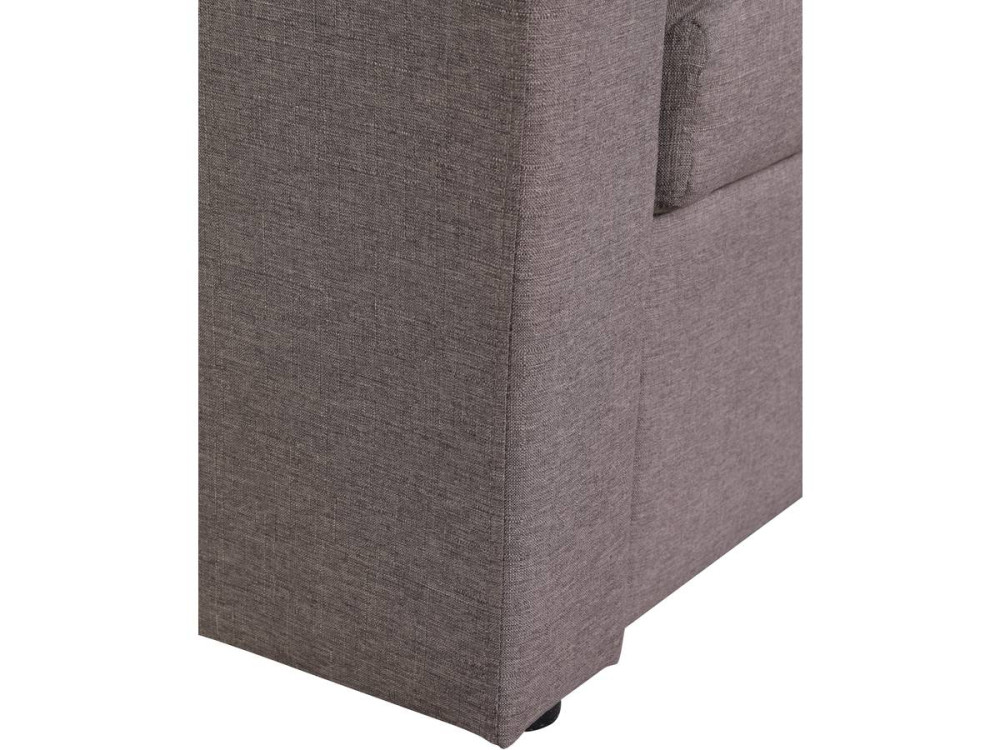 Canapé d'angle convertible/ réversible avec coffre "Alain" - 3 places - Taupe