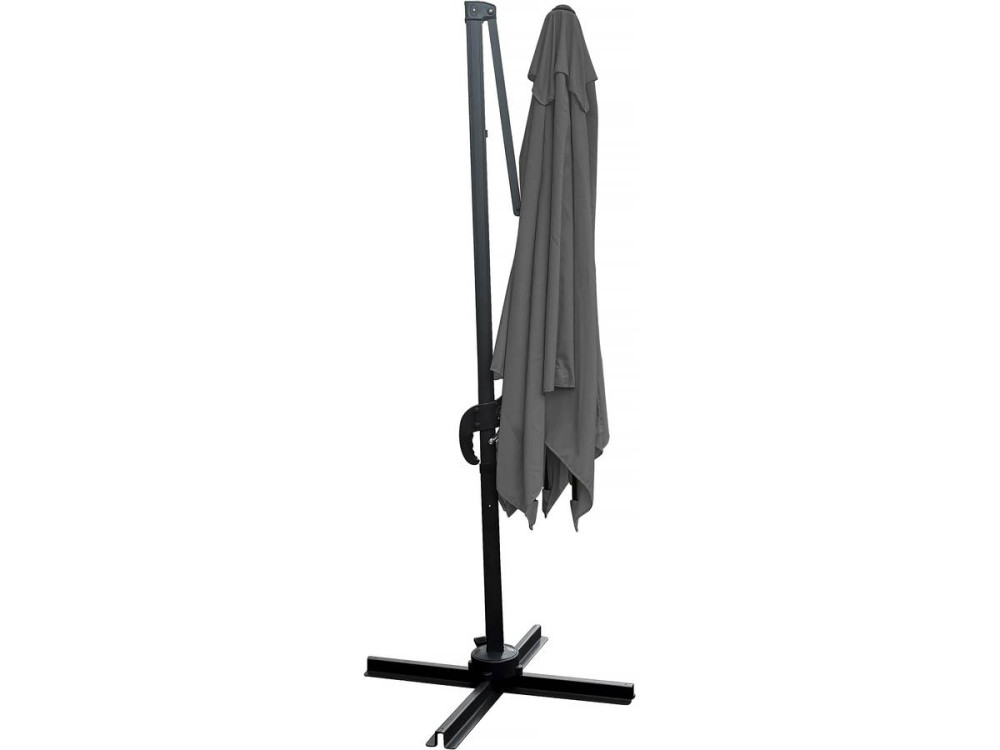 Parasol jardin déporté - 2.5 x 2.5 m - Gris