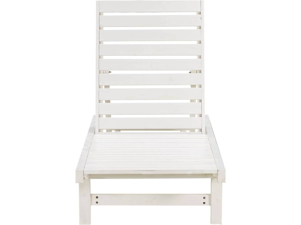 Bain de Soleil en bois "Rawai" - Blanc