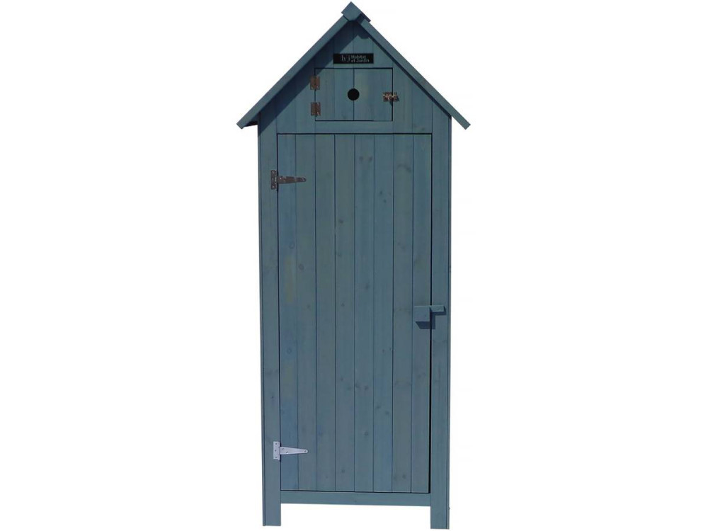 Armoire de jardin "Cabanon" - 77 x 54.5 x 179 cm - Bleu ciel