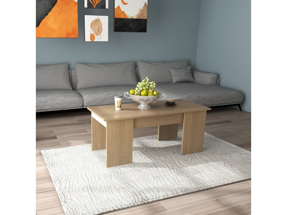 Table basse "Diana" - 102 x 50 x 43 cm - Chêne