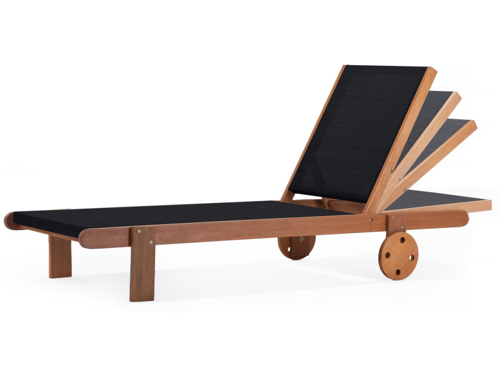 Bain de Soleil en bois exotique "Saïgon" - Maple - Noir
