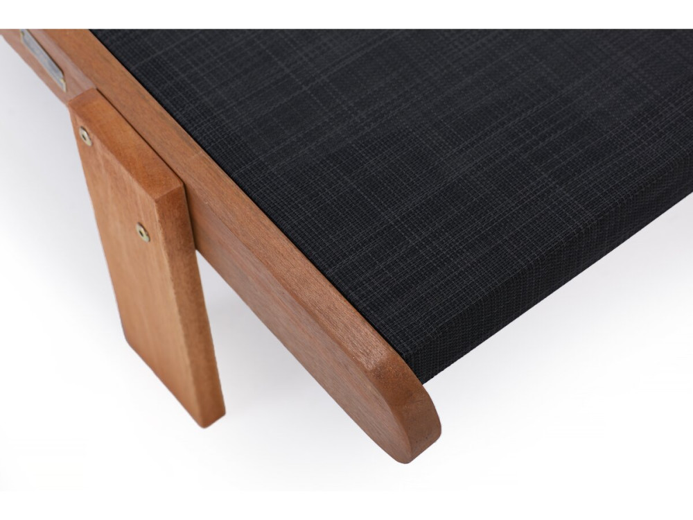 Bain de Soleil en bois exotique "Saïgon" - Maple - Noir