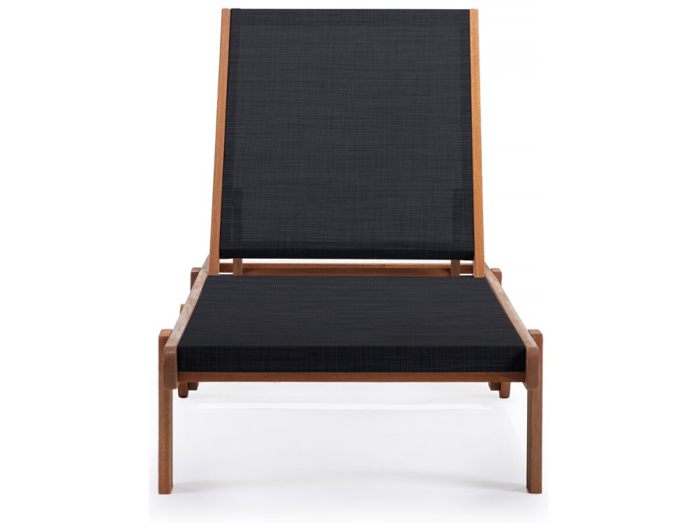Bain de Soleil en bois exotique "Saïgon" - Maple - Noir